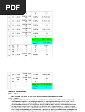 bi-weekly timesheet
