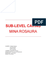 Sub-Level Caving Mina Rosaura