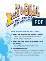 1st & Goal 1st Edition Rules Errata