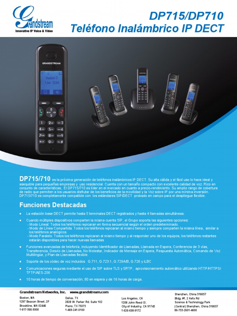 Dp715 710 Datasheet Spanish | PDF | protocolo de Iniciacion de Sesion ...