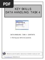 Data Handling: Task 4: Key Skills