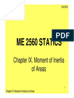 ME2560 Chapter IX Moment of Inertia Areas