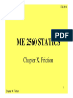 ME2560 Statics Chapter X Friction