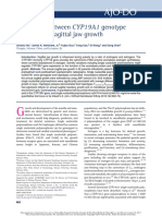 Association Between CYP19A1 Genotype and Pubertal Sagittal Jaw Growth