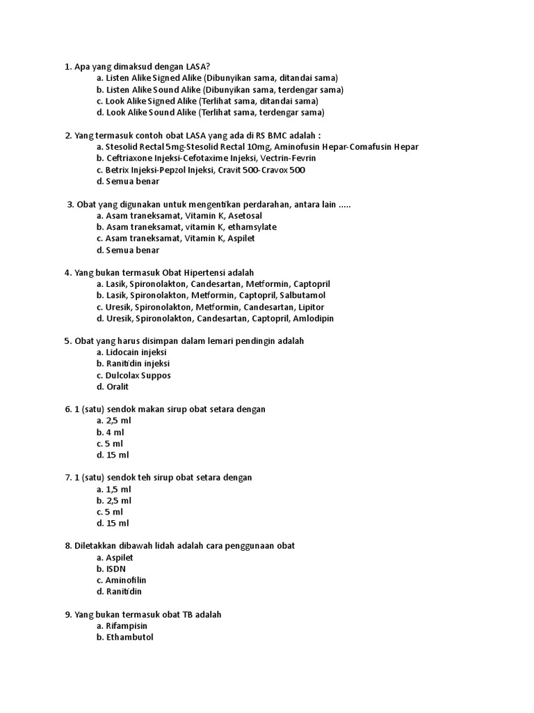 Soal Kredensial Perawat
