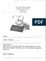 Latest Spelling Term 3 New Spelling Dates