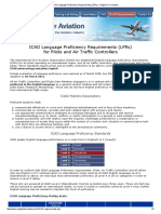 ICAO Language Proficiency Requirements (LPRS) - English For Aviation