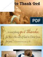 Ways to Thank God