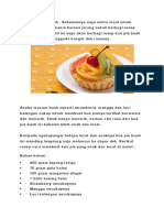 Resep Kue Pie Buah