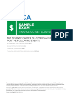 The Finance Career Cluster Exam