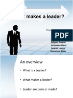 What Makes A Leader?: Prepared and Presented By