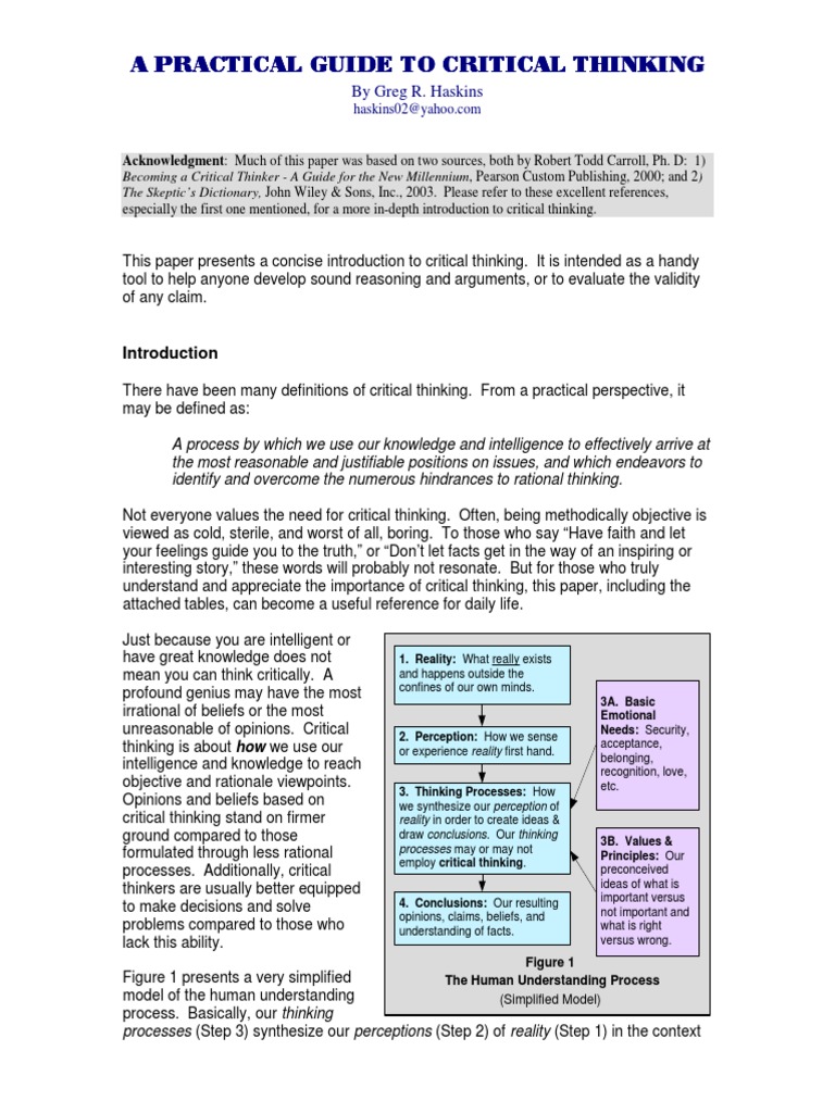 Critical thinking picture