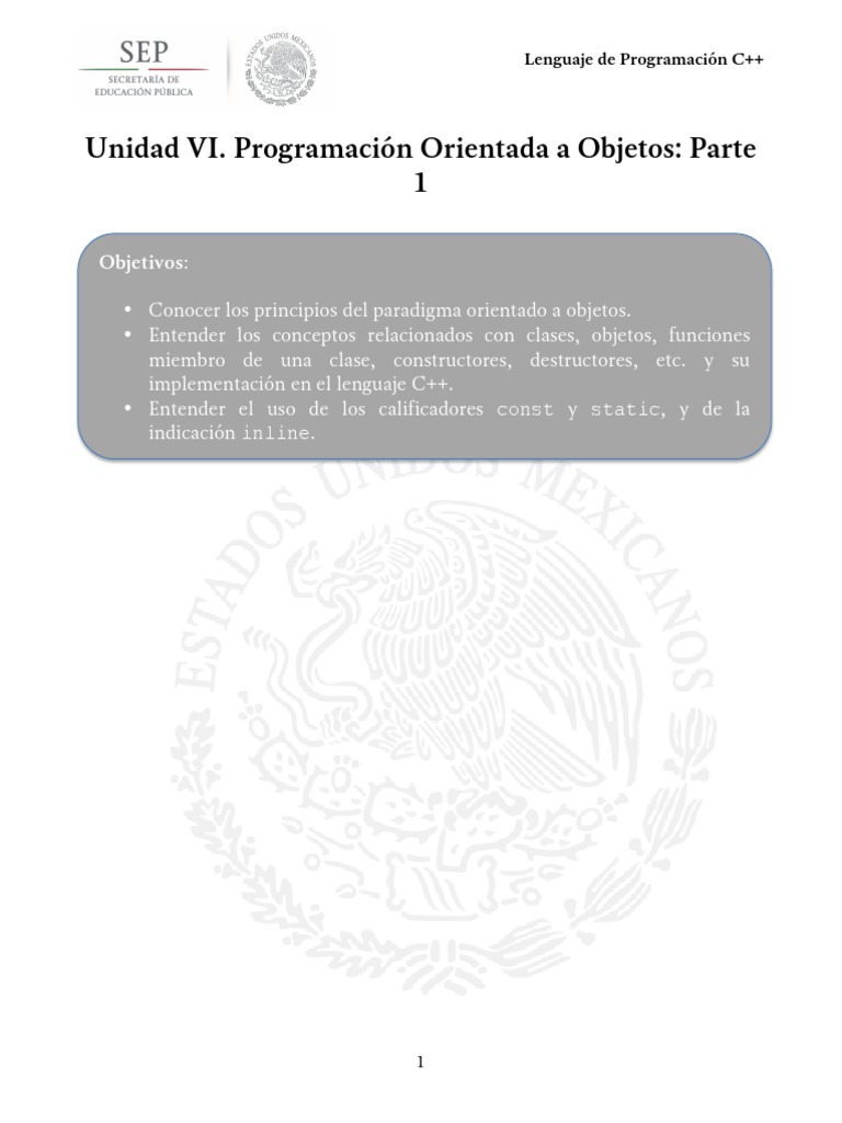 6.2 Conceptos Básicos de La POO | PDF | Objeto (informática) | C