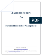 Sample Report On Sustainable Facilities Management by Instant Essay Writing