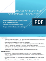 Environmental Science and Disaster Management