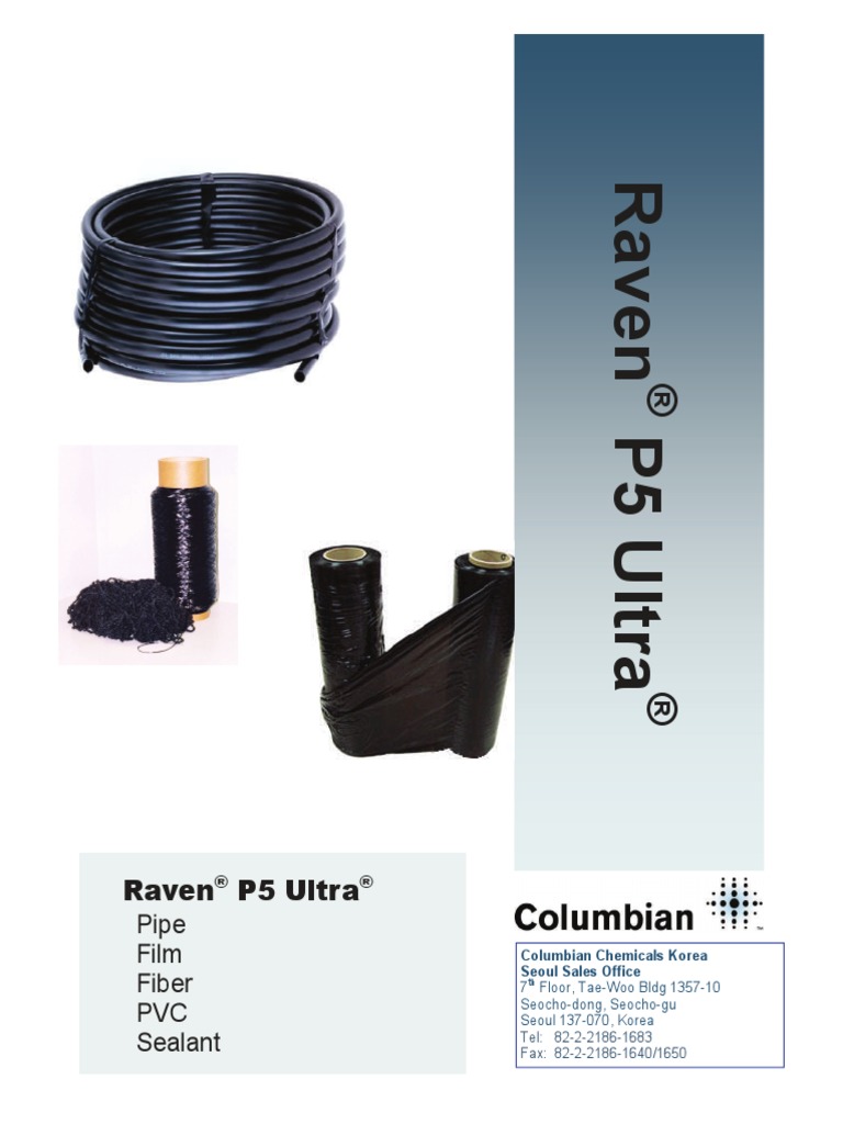 Raven P5 Ultra: Pipe Film Fiber PVC Sealant | PDF | Polyvinyl Chloride ...