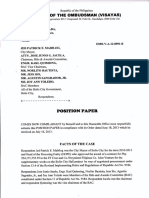 Position Paper On Administrative Case Involving The Iloilo City Supplementary Contract Award Before The Ombudsman PDF