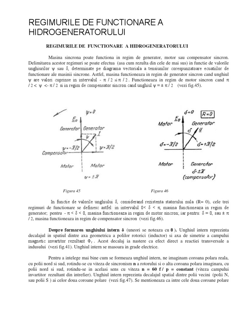 liberal cylinder Laptop Regimurile de Functionare A Hidrogeneratorului | PDF