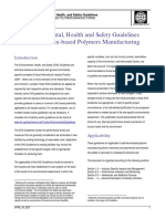 EHS Guidelines For Petroleum-Based Polymers Manufacturing