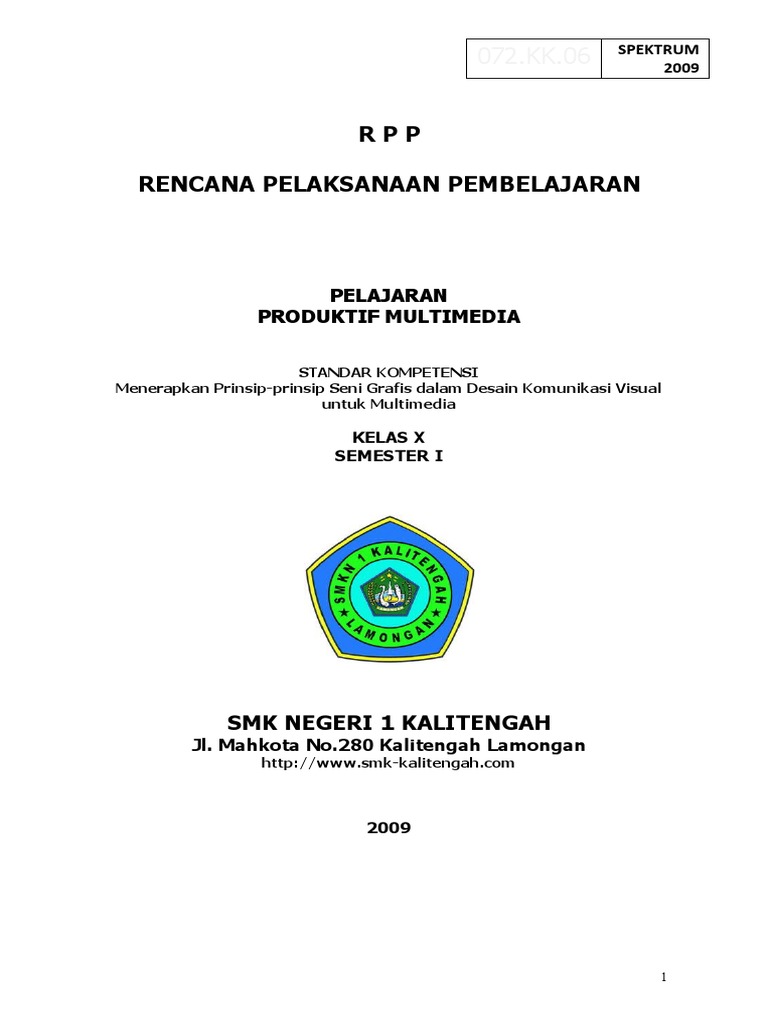 10 Rpp Menerapkan Prinsip Prinsip Seni Grafis Dalam Desain