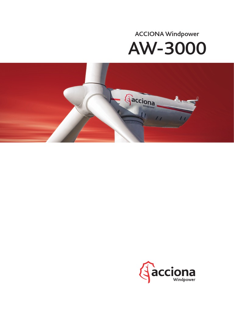 AW3000 Brochure PDF | PDF | Wind Power | Wind Turbine
