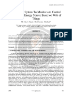 Smart Grid System To Monitor and Control Renewable Energy Source Based On Web of Things Ijariie2889