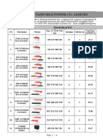 VASWORLD POWER CO., LIMITED Quotation List