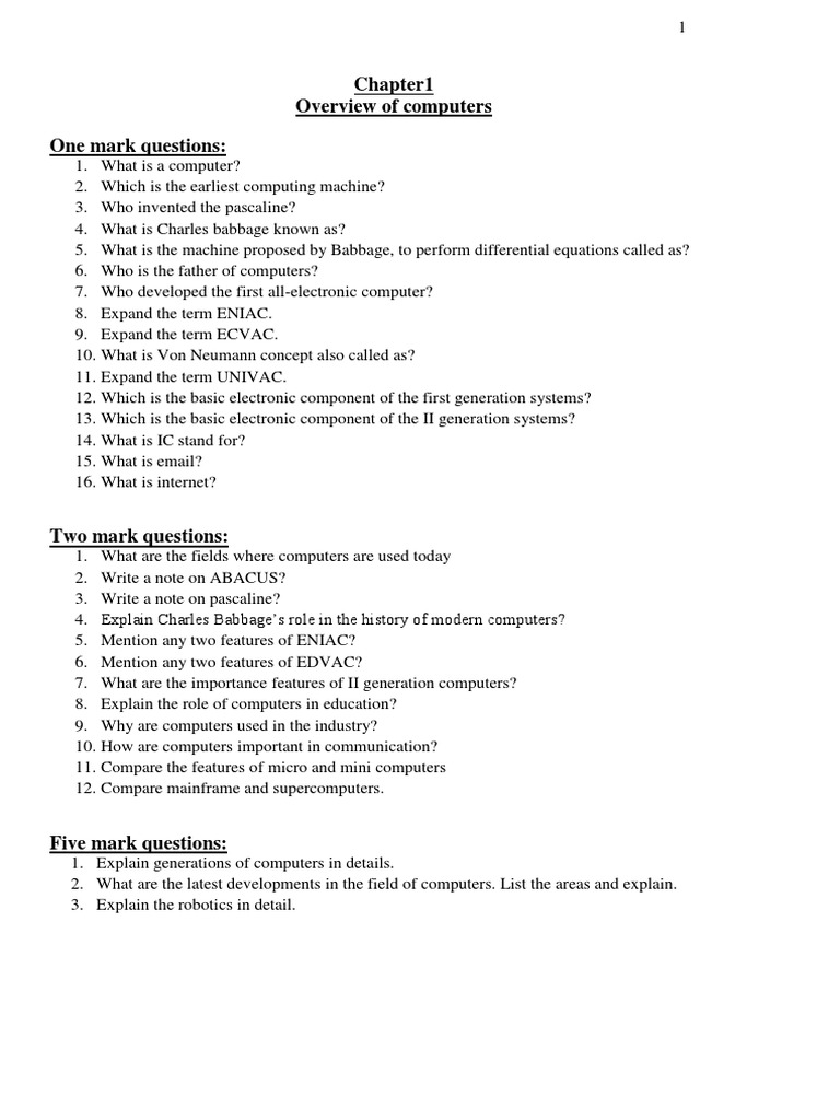 1st PUC Computer Science Notes | PDF | Object Oriented Programming ...