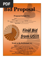 Bid Proposal Template 1