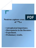 Neutron Capture Cross Section of 139 - La