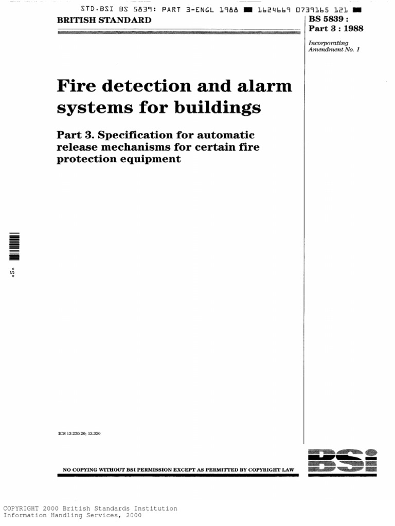 BS 5839-3 PDF | PDF