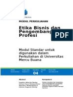 Etika Bisnis - Profesi Modul Ke-4 by Agus Arijanto, SE, MM PKK Kranggan 2016 - OK