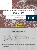 Las Revistas Del Surrealismo Entre 1948 y 1953 Del Programa Manifiesto A La Crítica Del Presente