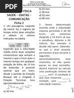 Revisão Saúde e Exatas 2 (Ficha Especial) Cdp