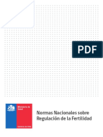 Normas Nacionales Sobre Regulación de La Fertilidad