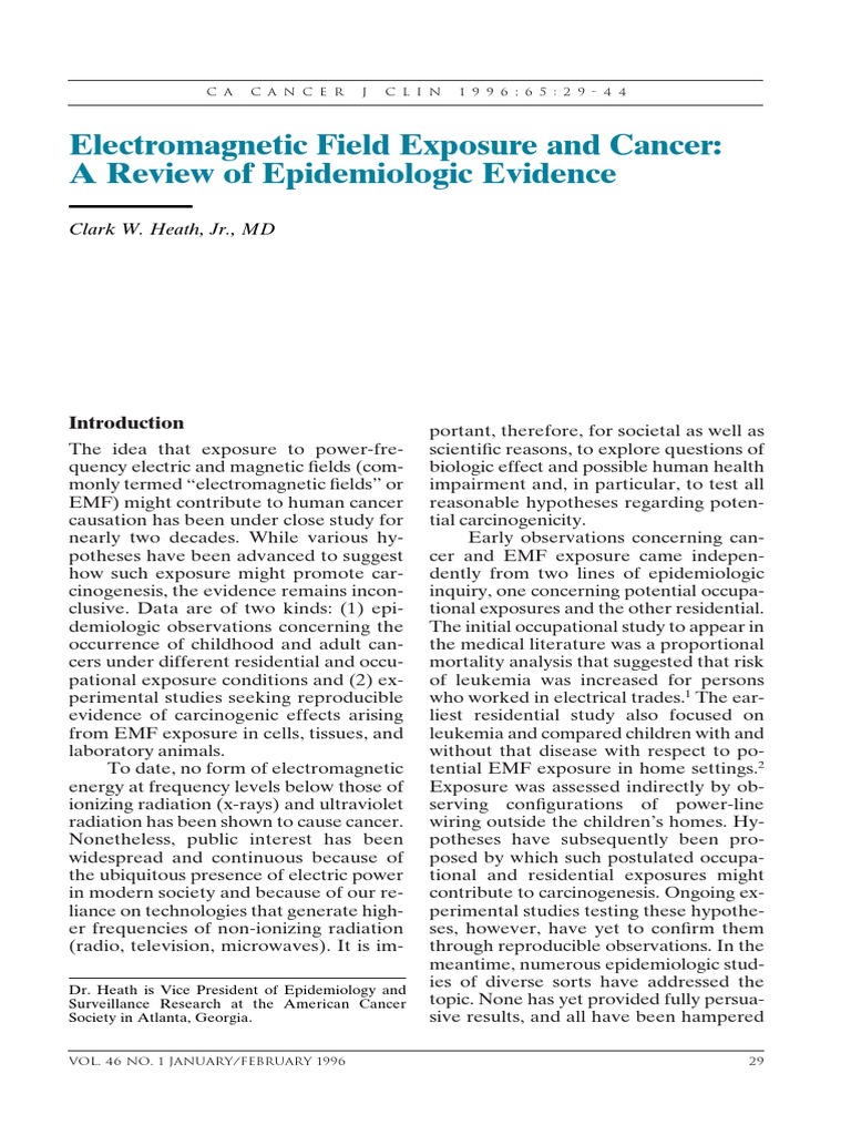Field Exposure and Cancer Leukemia