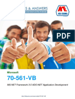 Pass4sure 70-561-VB MS.NET Framework 3.5 ADO.NET Application Development exam braindumps with real questions and practice software.