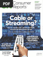 Consumer Reports - Cable and Streaming Video Television Options