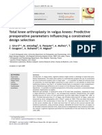 Pre Op Predictors for Constrained Design