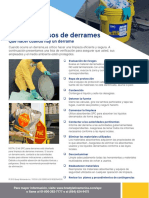 Spill Procedure Instruction Sheet Spanish
