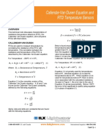 RTD 1 Callendar Van Dusen Equation and RTD Temperature Sensors