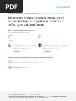 The Revenge of Time Fungal Deterioration of Cultur