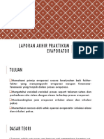 Laporan Akhir Praktikum Evaporator