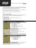 4 Week Long Cycle Training Template