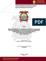 Tesis Reconocimiento Al Derecho de Aborto en Caso de Violacion