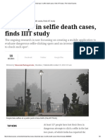India Tops in Selfie Death Cases, Finds IIIT Study - The Indian Express