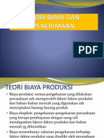 Biaya Produksi dan Pendapatan