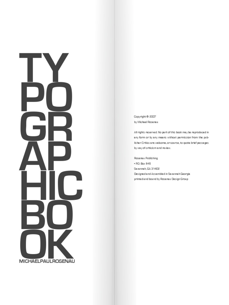 Typographic Book | PDF | Typography | Typefaces