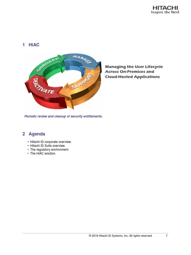 Hitachi ID Access Certifier | PDF | Health Insurance Portability And ...
