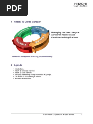 Hitachi ID Group Manager